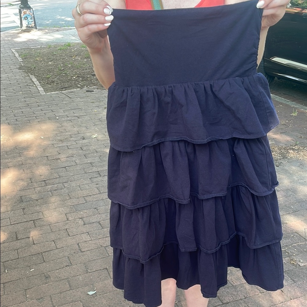 Navy Tiered Skirt/Dress